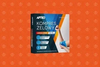 Kompres żelowy ciepło zimno 10 cm x 10 cm, Apteo, 1 sztuka