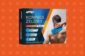 Kompres żelowy ciepło zimno 10 cm x 26,5 cm, Apteo, 1 sztuka