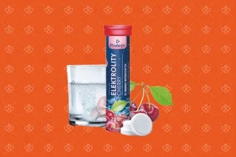 Protego Elektrolity Cherry — tabletki musujące o smaku wiśniowym z elektrolitami, 20 szt.