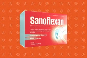 Sanoflexan, 1500 mg, proszek do sporządzania roztworu doustnego, w saszetce, 4 g, 30 saszetek