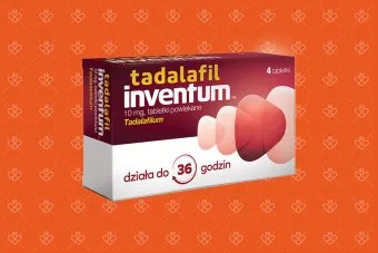 Tadalafil Inventum, tadalafil 10 mg, 4 tabletki na potencję